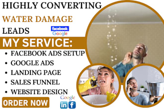 generate water damage leads water restoration leads water damage website
