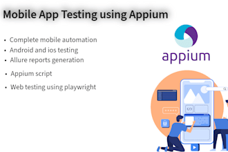 do mobile automation and android, ios automation testing using appium