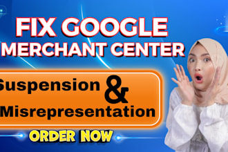 fix google merchant center suspension misrepresentation