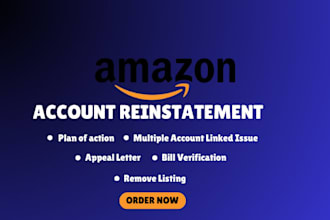 write a customized amazon appeal letter plan of action account reinstatement