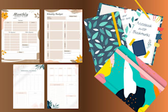 design journal planner, journal design, digital planner planner design