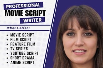 be your scriptwriter, screenplay, movie script, feature film, movie recap