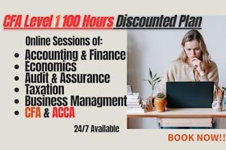 be your cfa, acca, economics, audit, tax, accounting and finance tutor