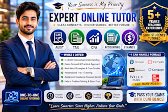be your cfa, acca, economics, audit, tax, accounting and finance tutor
