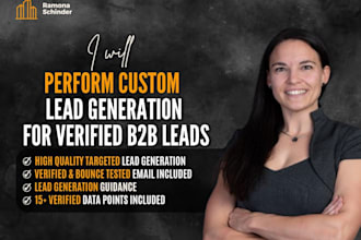 do custom lead generation for verified b2b leads