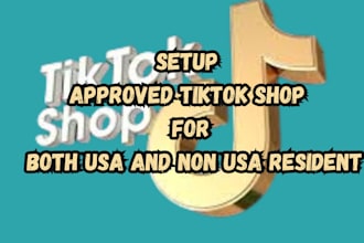 create USA tiktok shop, usa tiktok shop for  non USA resident
