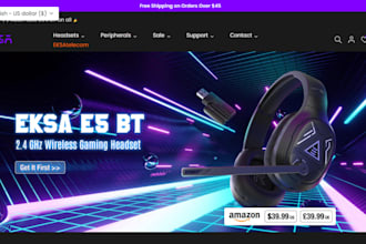 design game headsets store gaming accessories, gaming headsets shopify website