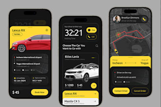 develop car rental app, auction app, car wash app, car marketplace app