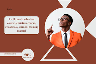 create salvation course, christian course, wookbook, sermon, training manual