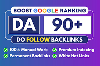 make high authority SEO dofollow high da backlinks with white hat link building