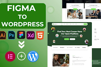 convert figma to elementor or figma to wordpress website