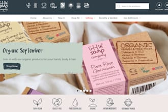 design natural bar soap website natural soap store organic soap shopify store