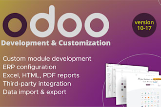 setup odoo and customize odoo modules