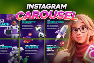 design unique instagram carousel posts