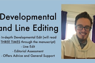 proofread, copy, developmental or line edit your book