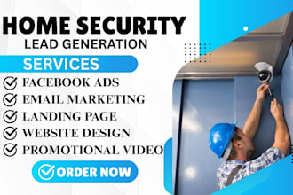 generate home security leads cyber security leads camera installation website