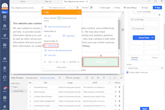 do web scraping by octoparse and data extraction