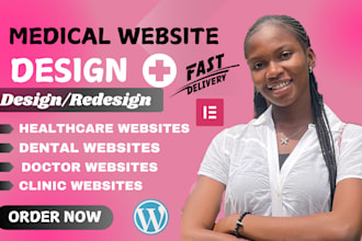design medical website, healthcare website, dental website, clinic website