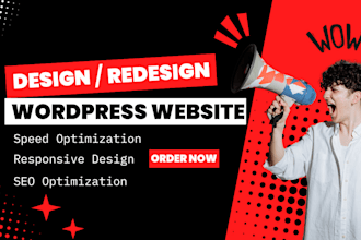build, rebuild, design, redesign your wordpress website professionally