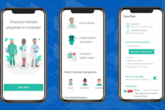 create ai telemedicine app, doctor appointment booking app, psychotherapy app