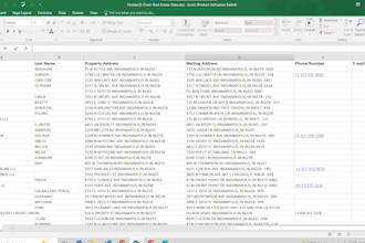 data research,lead generation,product hunting, real estate lead and web research