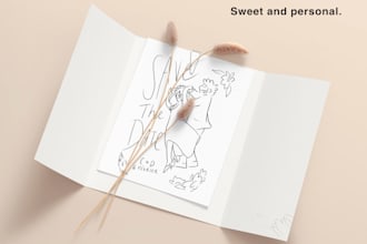 illustrate your wedding announcement card