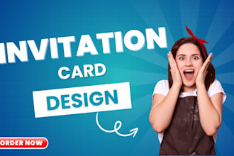 create an invitation card for your wedding, birthdays, party, baby showers etc