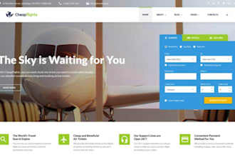 develop custom airline website