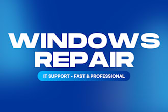 repair your windows or linux PC and optimize it for peak performance
