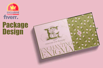 create premium, eye catching packaging designs for you