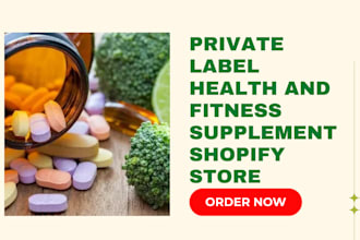 create a supplement private label shopify store supliful health and fitness