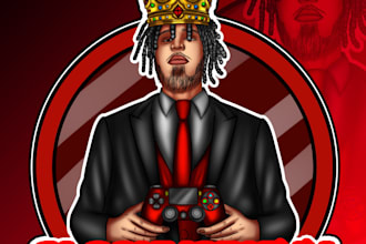 create premium gaming avatar, esports, mascot logo and twitch panels