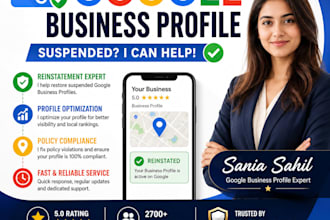 setup google my business fix suspended gmb reinstate business profile suspension
