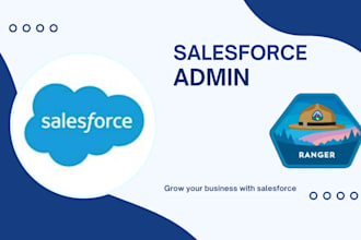 be your salesforce administrator doing setup, flows, reports and dashboard