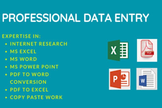 do all kinds of microsoft excel projects
