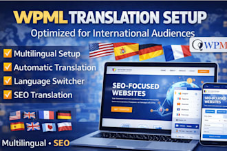 setup wpml multilingual wordpress website with SEO translation weglot polylang