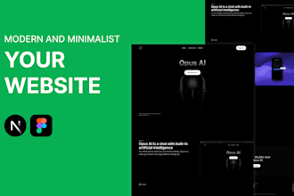 do clean professional web UI UX design figma