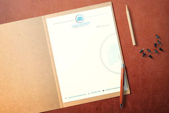 do unique business card, letterhead and all stationary design