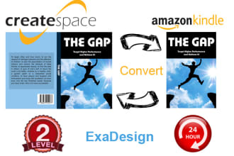 convert kindle to createspace KDP print paperback  book cover