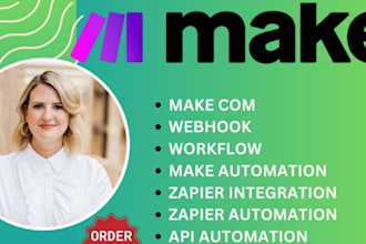 set up make com automation api integration zapier made com