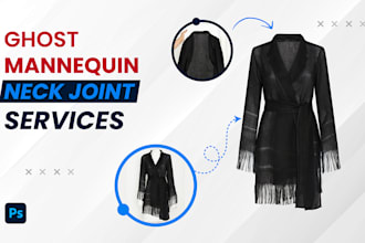 remove mannequins, fix neck joints, and create ghost effect for apparel
