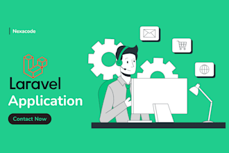 develop fastly a new website using laravel