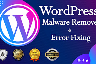 do wordpress malware removal and error fixing