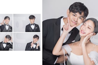 design modern elegant wedding photo book album