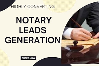 notary leads notary website notary landing page leads generation notary service