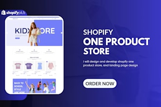 design one product shopify store, high converting lending page design