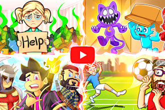 draw an engaging cartoon thumbnail