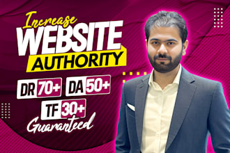 increase domain rating ahrefs DR moz da tf using high authority SEO backlinks