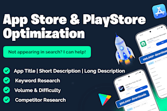 professionally optimize your aso for app store and play store
