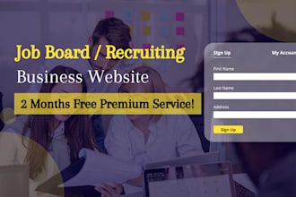 develop job portal, recruiting website like indeed